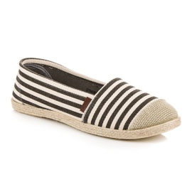 McKey Espadrilles côtelées brun multicolore 2