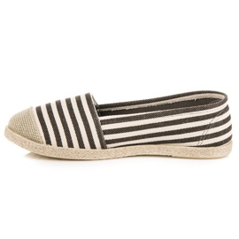 McKey Espadrilles côtelées brun multicolore 3