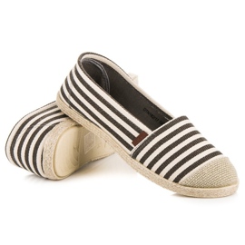 McKey Espadrilles côtelées brun multicolore 4