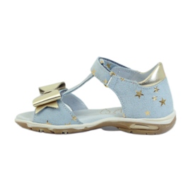 Sandales étoiles avec un noeud Ren But 3199 jaune bleu 2