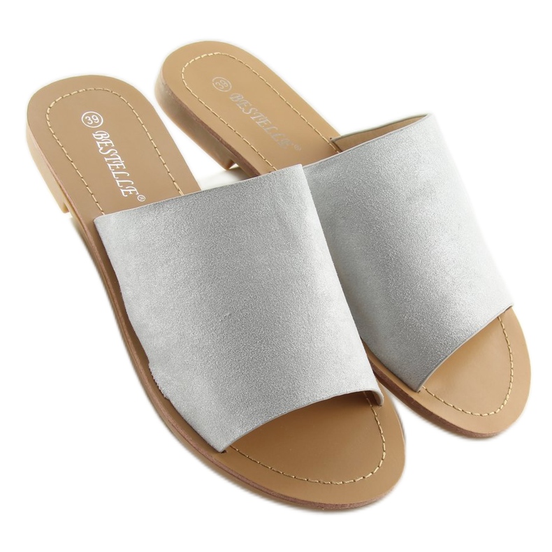 H8-116 Chaussons droits gris gris 2 H8-116 Chaussons droits gris gris 2