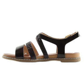 Sandales noires pour femmes J80-1 noir le noir 2