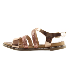 Sandales femme roses J80-1 champagne 2
