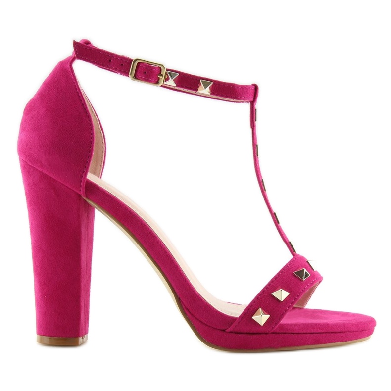 Sandales sur le poteau fuchsia A03 fuchsia rose 1