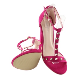Sandales sur le poteau fuchsia A03 fuchsia rose 4