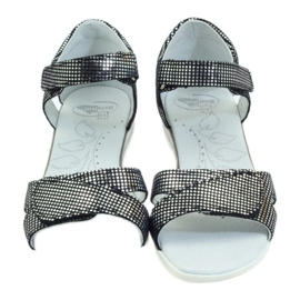 Sandales argent pois Ren But 4333 noir gris 4