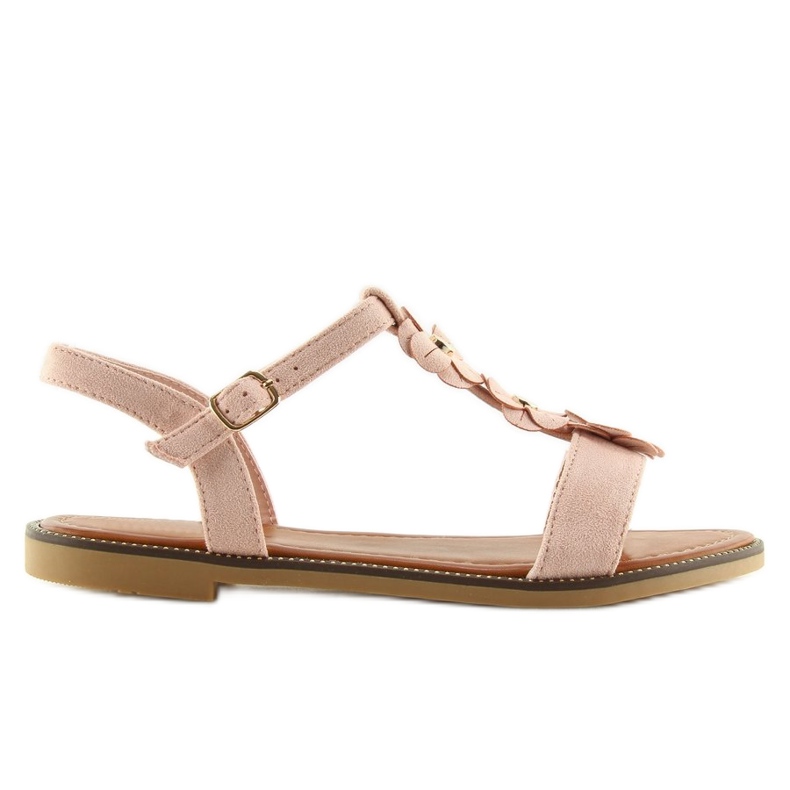Sandales en daim rose pour femmes WL-001 2