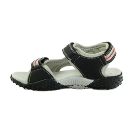 American Club sandales américaines chaussures enfant semelle cuir rouge gris le noir 2