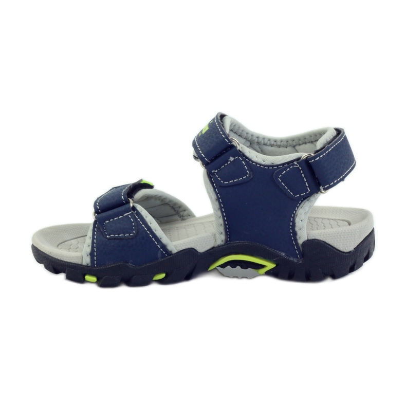 Sandales pour enfants bleu marine American Club 1713 vert 2