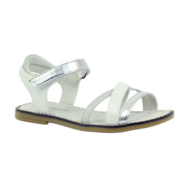 American Club sandales américaines chaussures enfant semelle cuir gris 1