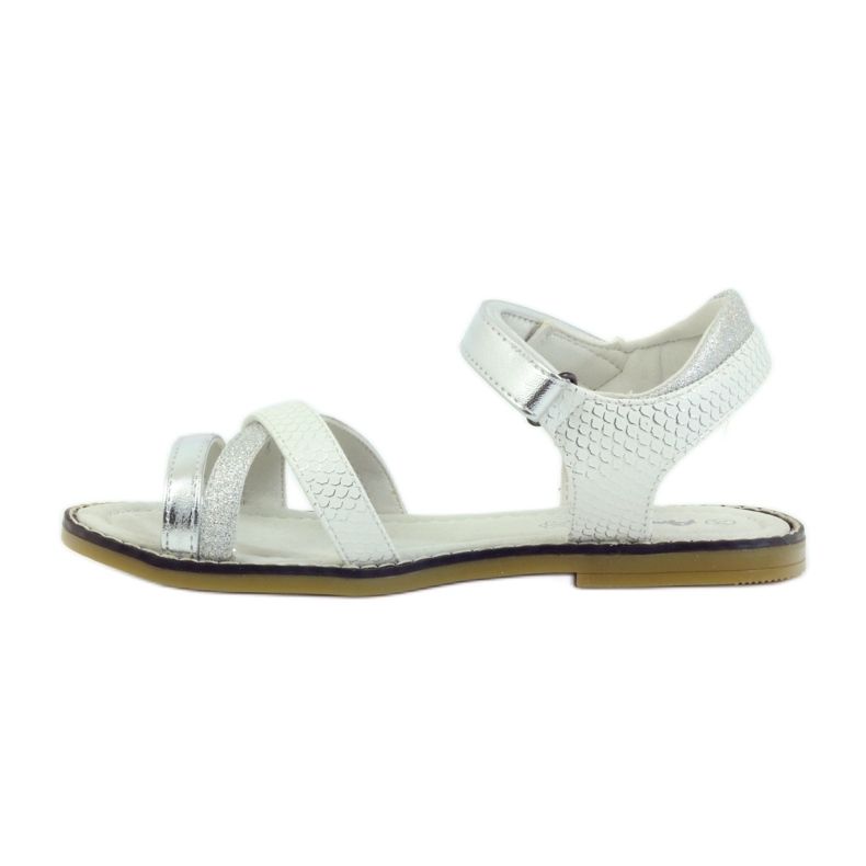 American Club sandales américaines chaussures enfant semelle cuir gris 2