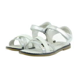 American Club sandales américaines chaussures enfant semelle cuir gris 3