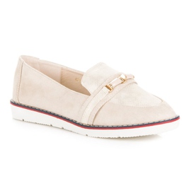 Mocassins VICES beiges 1