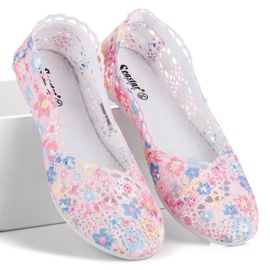 Seastar Ballerines bohèmes en dentelle rose 4