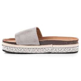 Seastar Chaussons bohèmes à la mode gris 2