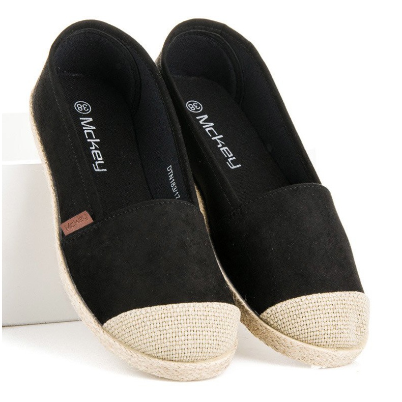 McKey Espadrilles En Daim Noir le noir 1