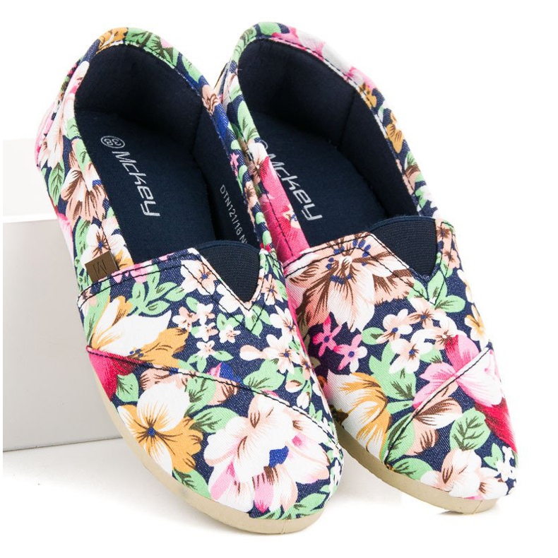 McKey Espadrilles légères à fleurs multicolore 1