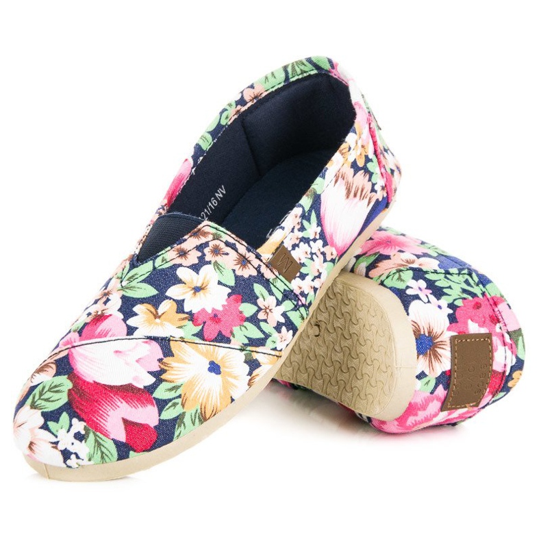 McKey Espadrilles légères à fleurs multicolore 2