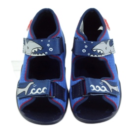 Befado chaussures enfants pantoufles sandales 250p069 bleu marin bleu 4