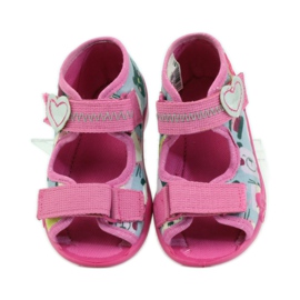 Chaussons Sandales Serduszko Befado 242p071 rose gris 4