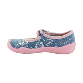 Befado chaussures pour enfants ballerines chaussons 114x280 rose gris bleu 2