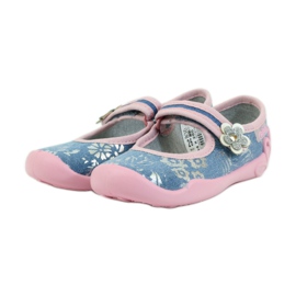 Befado chaussures pour enfants ballerines chaussons 114x280 rose gris bleu 3