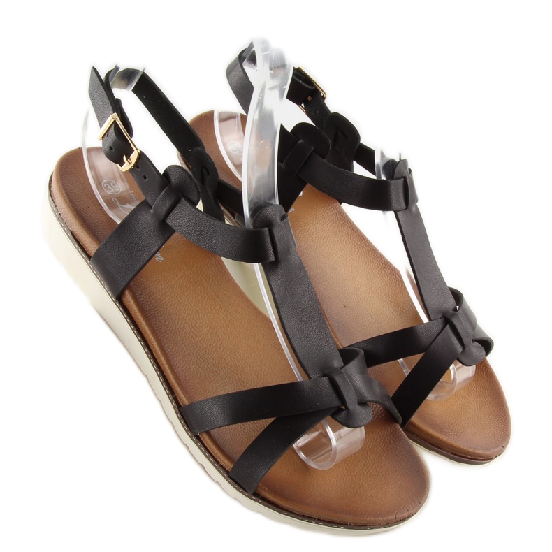 Sandales noires pour femmes C1822 noir le noir 1