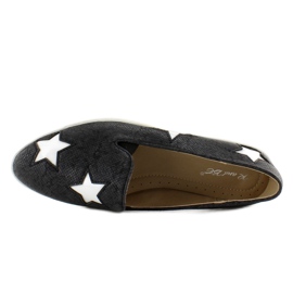 Baskets à étoiles FE454 Semelle haute noire le noir 5