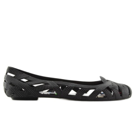 Ballerines meliski noires ajourées KM127 noir le noir 5