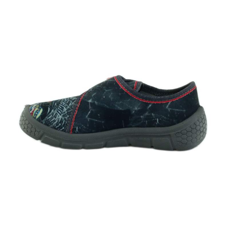 Befado chaussures pour enfants pantoufles baskets 537x011 rouge noir 2