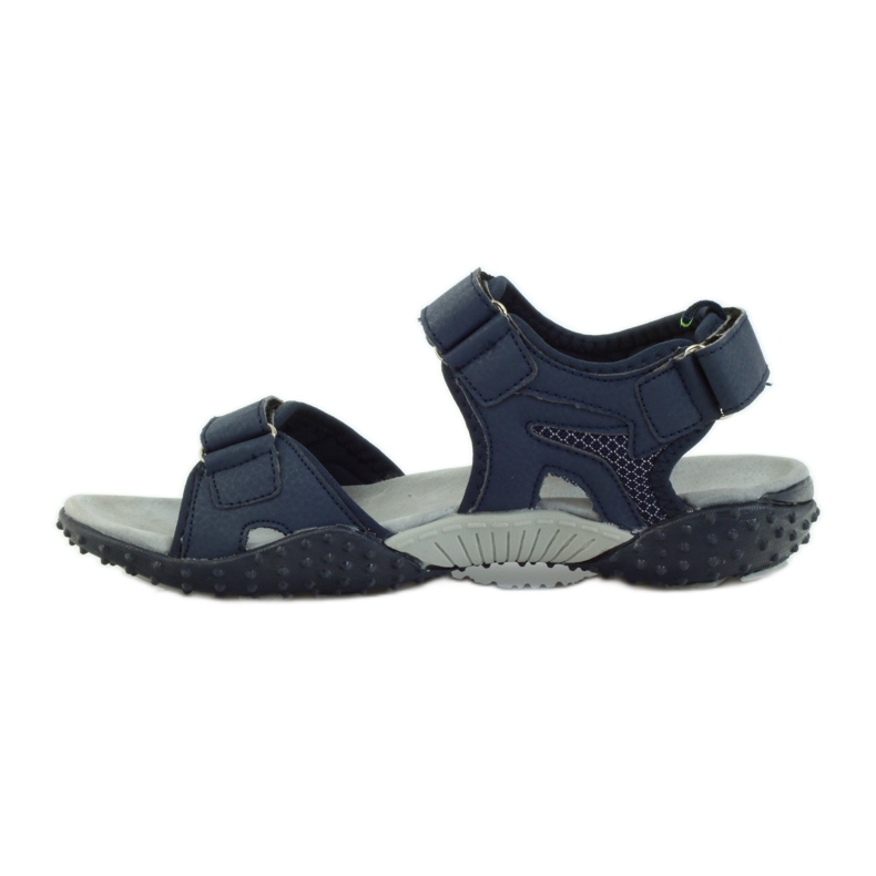 American Club Sandales avec empiècement en cuir américain 1715 bleu marin 2 American Club Sandales avec empiècement en cuir américain 1715 bleu marin 2