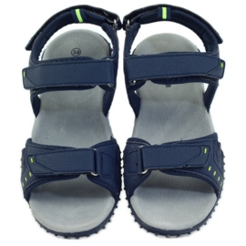 American Club Sandales avec empiècement en cuir américain 1715 bleu marin 4 American Club Sandales avec empiècement en cuir américain 1715 bleu marin 4