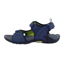 American Club Sandales américaines pour femmes avec semelle intérieure en mousse bleu marin 2
