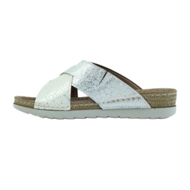 KOMFORT INBLU 010 chaussons tęg.H blanche gris 2 KOMFORT INBLU 010 chaussons tęg.H blanche gris 2
