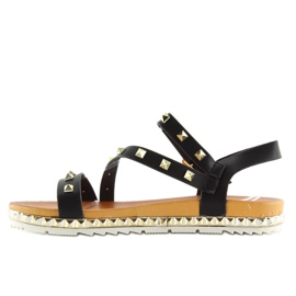 Sandales noires pour femmes WSJ-51 noir le noir 2