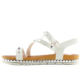 Sandales blanches pour femmes WSJ-51 Blanc 2