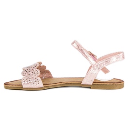 Comer Sandales plates fermées par une boucle rose 2