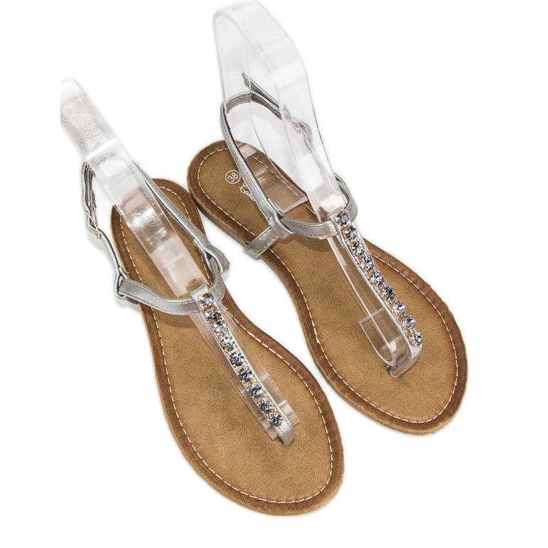 Comer Sandales argent clair gris 2 Comer Sandales argent clair gris 2