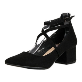 Escarpins en daim VICES le noir 6
