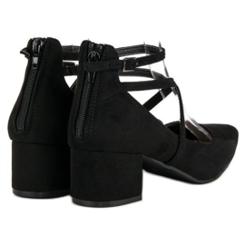 Escarpins en daim VICES le noir 3