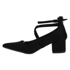 Escarpins en daim VICES le noir 4