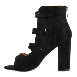 Sandales à la mode sur le poteau des vices le noir 4