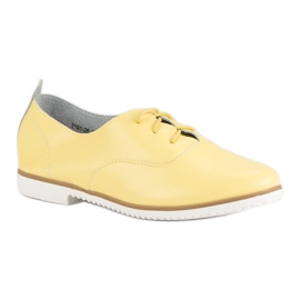 Chaussures mazaro en cuir jaune 4