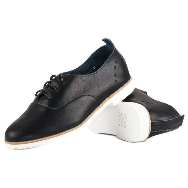 Chaussures mazaro en cuir noir 1