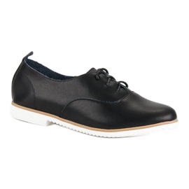 Chaussures mazaro en cuir noir le noir 2