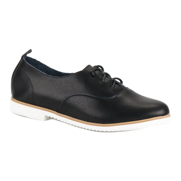 Chaussures mazaro en cuir noir 2