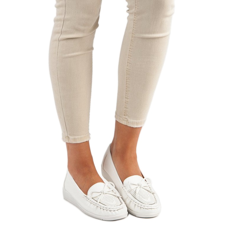 Tullo Mocassins blancs femme blanche 1 Tullo Mocassins blancs femme blanche 1