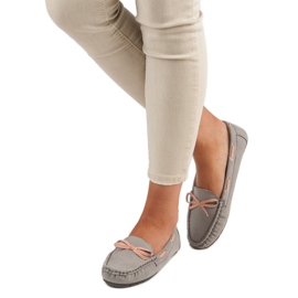 Tullo Mocassins en daim élégants gris 2