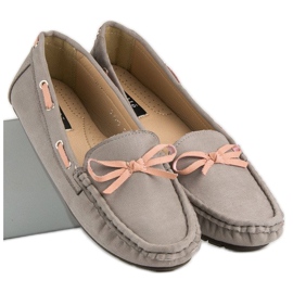 Tullo Mocassins en daim élégants gris 6