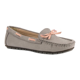 Tullo Mocassins en daim élégants gris 3